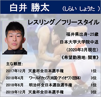 白井 勝太 選手